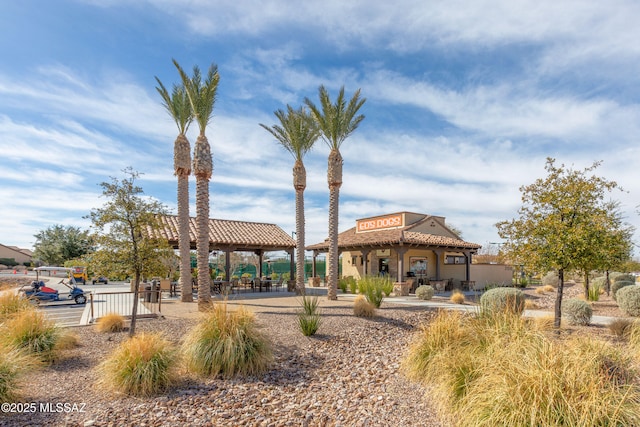 view of property's community featuring a gazebo