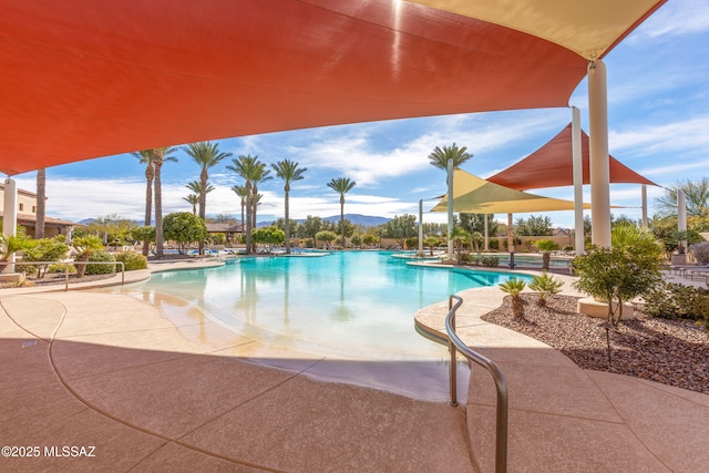 pool featuring a patio