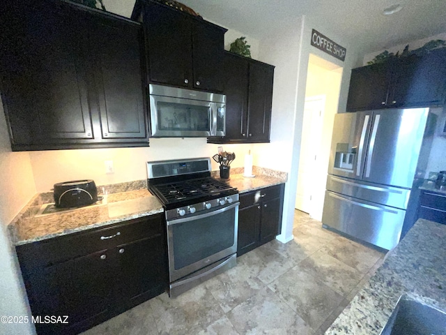 kitchen with stainless steel appliances