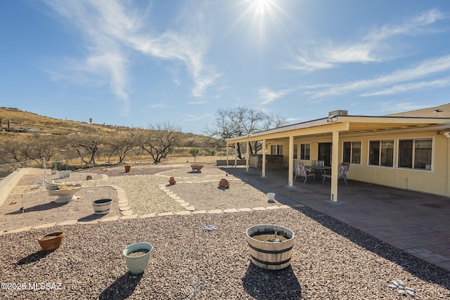 view of yard with a patio area