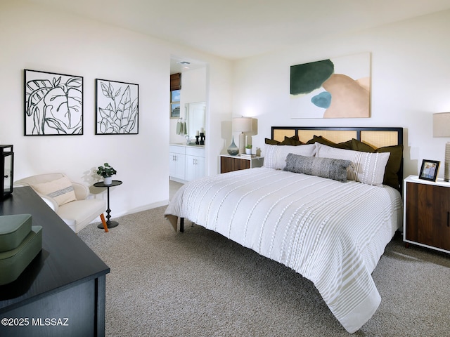 bedroom featuring carpet flooring