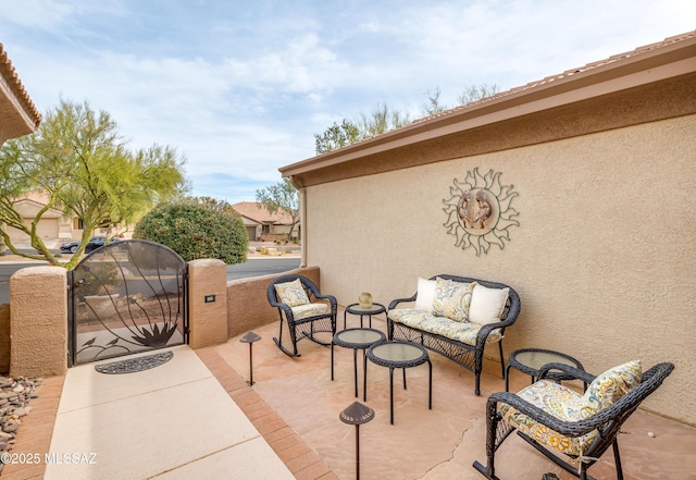 view of patio / terrace with outdoor lounge area