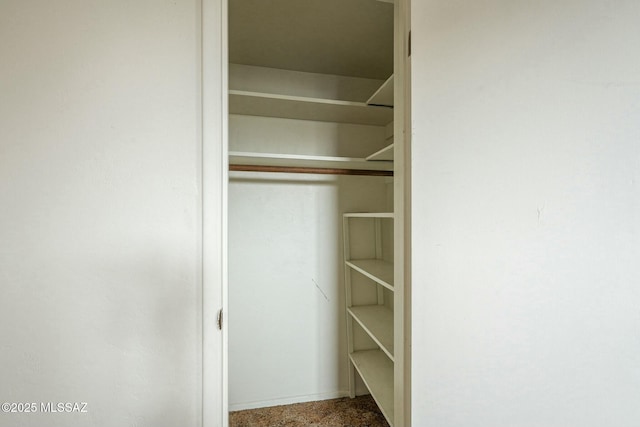 view of closet