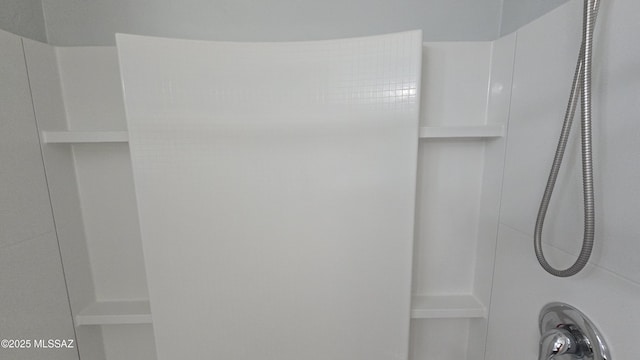 room details with a shower