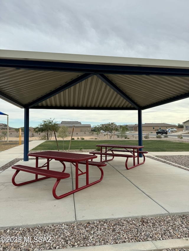 surrounding community with a gazebo