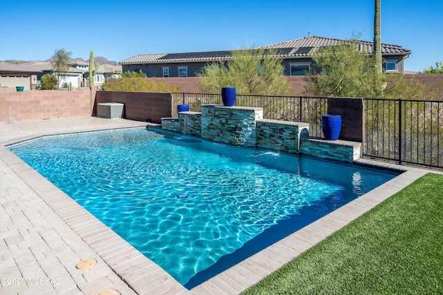 view of pool with a fenced in pool and a fenced backyard