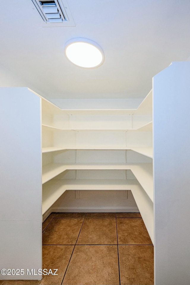 pantry with visible vents