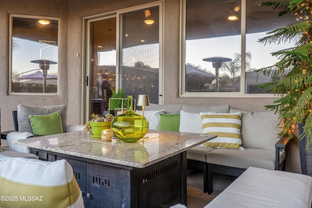 sunroom / solarium with plenty of natural light