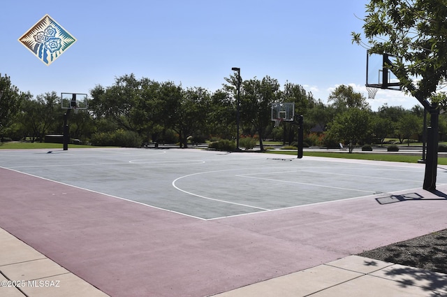 view of sport court with community basketball court