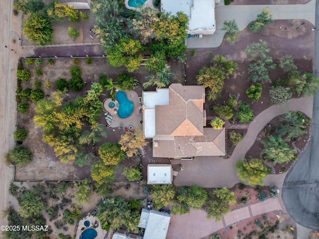 birds eye view of property