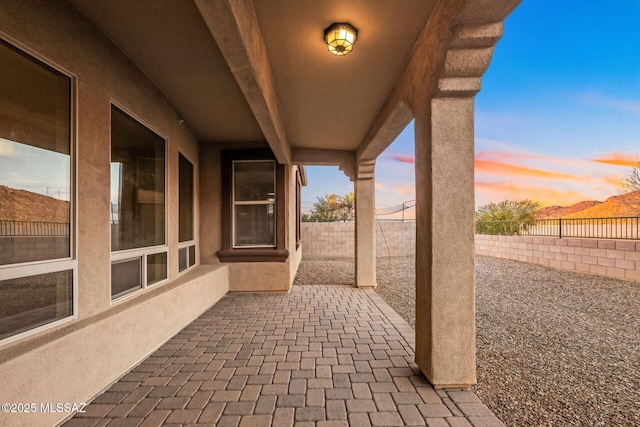 view of patio / terrace featuring a fenced backyard