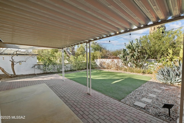 235 N Tucson Blvd, Tucson, AZ 85716 - view of patio featuring a fenced backyard