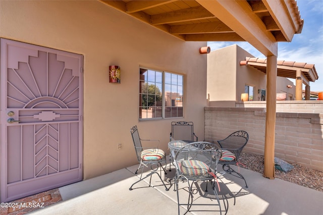 view of patio