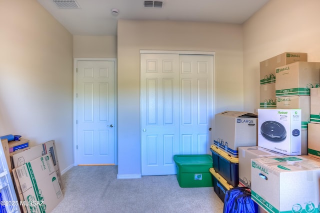 storage room with visible vents