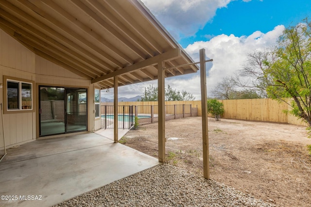 view of patio / terrace featuring a fenced backyard