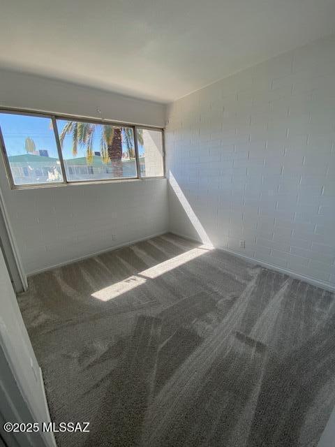 unfurnished room featuring carpet