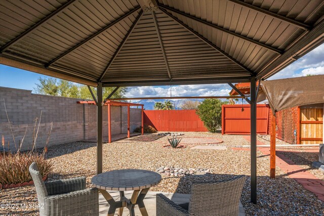 view of patio / terrace featuring a fenced backyard