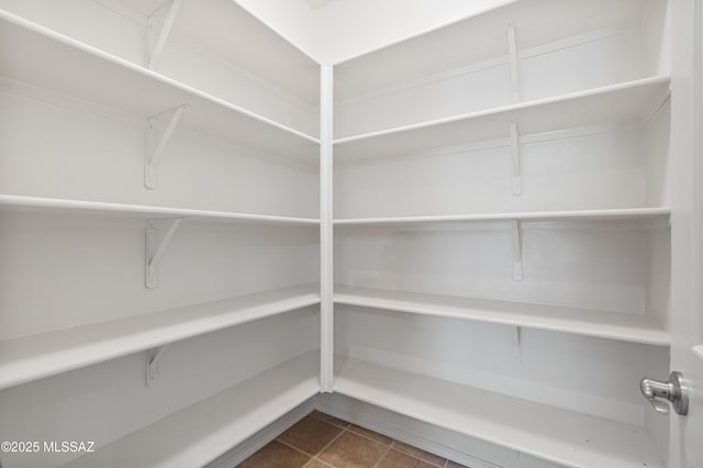 view of storage area