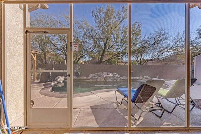 view of doorway to outside