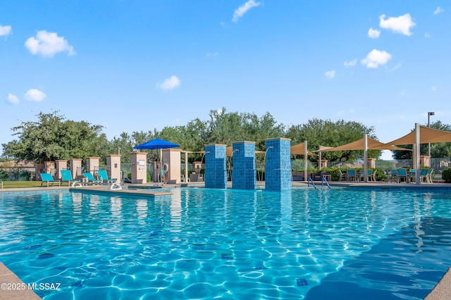 pool with fence