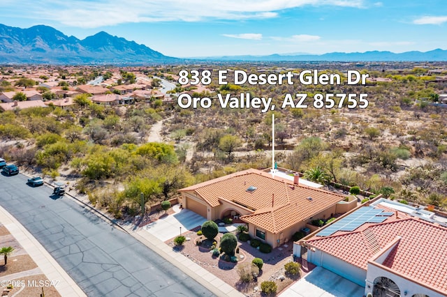 838 E Desert Glen Dr, Oro Valley, AZ 85755 - view of subject property featuring mountains