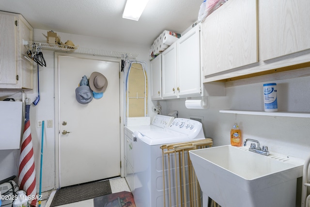 838 E Desert Glen Dr, Oro Valley, AZ 85755 - laundry area with cabinet space and independent washer and dryer