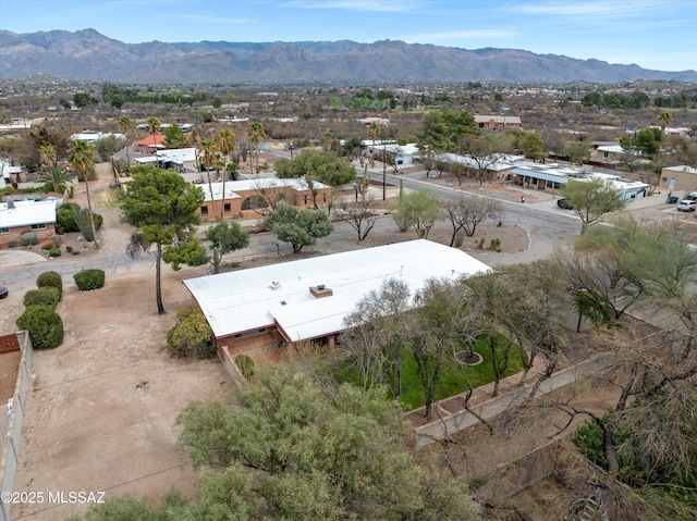 bird's eye view featuring a mountain view