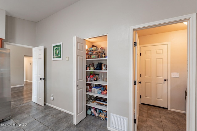 pantry featuring visible vents