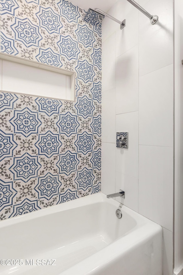 bathroom featuring tub / shower combination