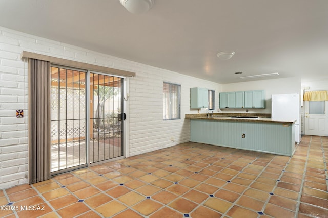 view of patio with area for grilling