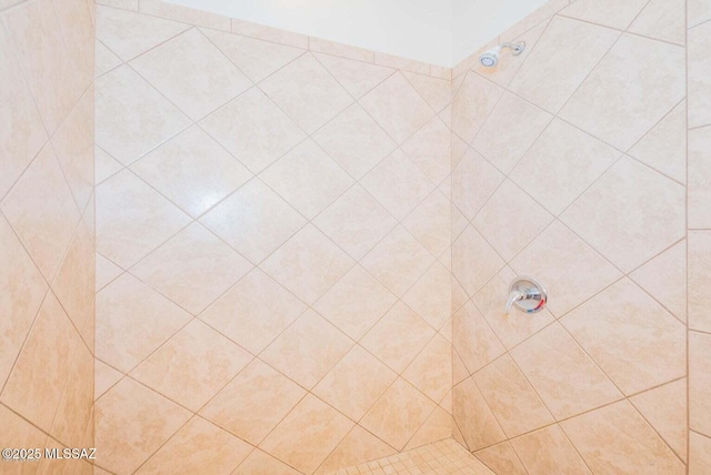 room details featuring tiled shower