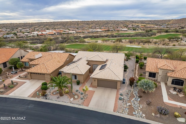 bird's eye view featuring a residential view