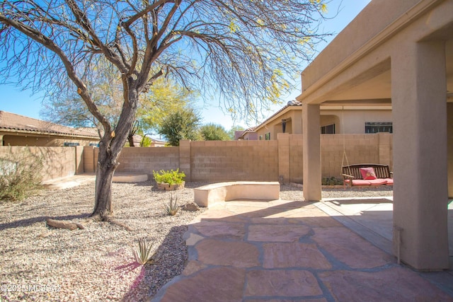 view of patio / terrace with fence