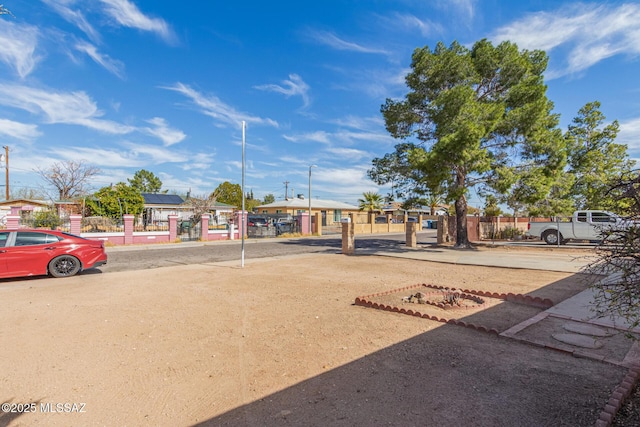 exterior space with fence