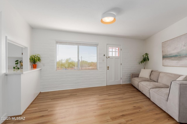 living room featuring light wood finished floors