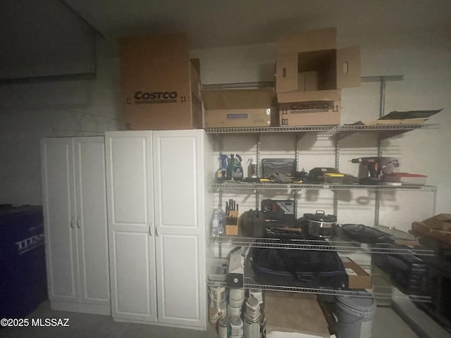 view of storage room