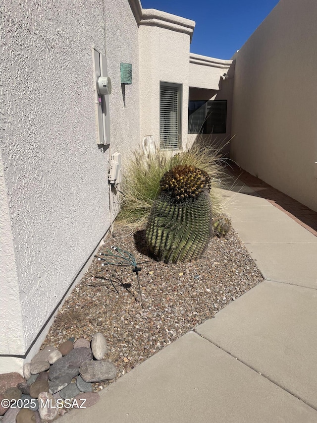 view of property exterior featuring stucco siding