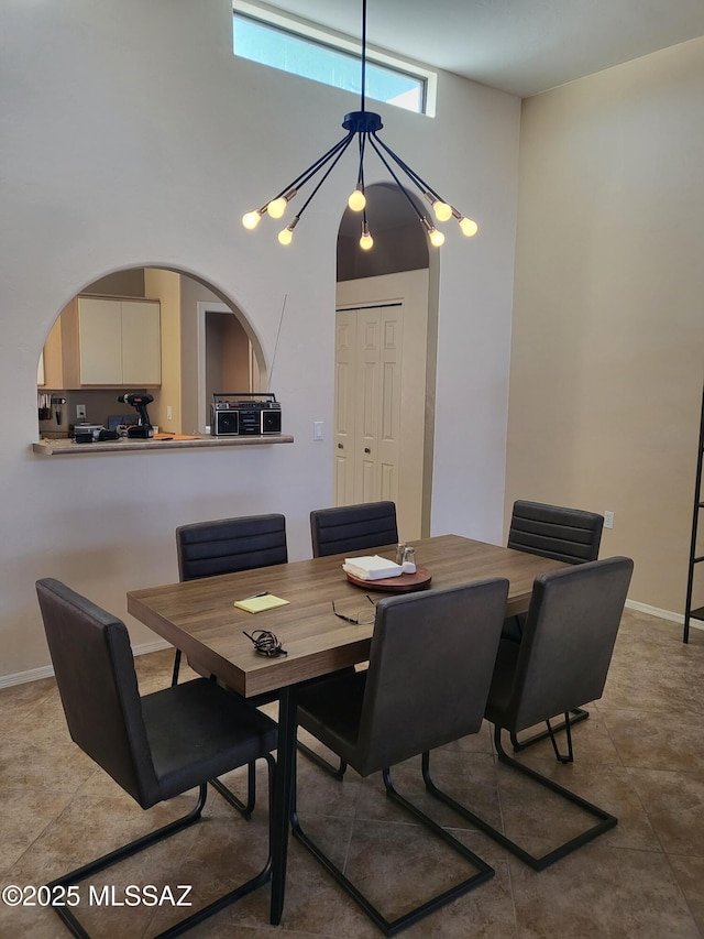 dining area with baseboards