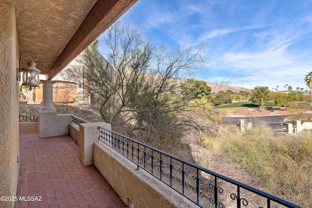 view of balcony