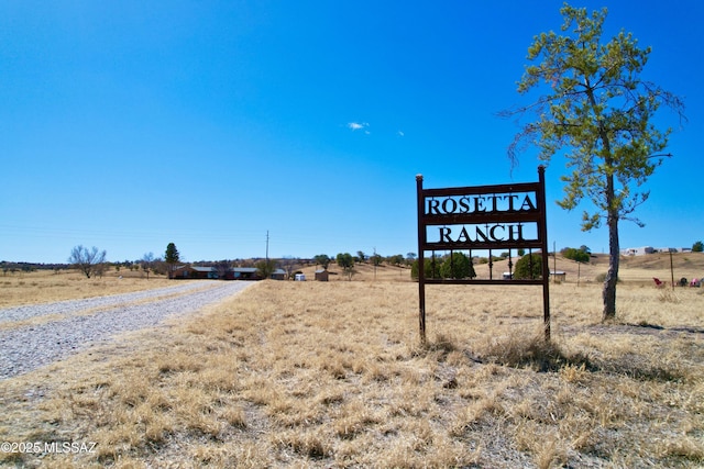 exterior space with a rural view