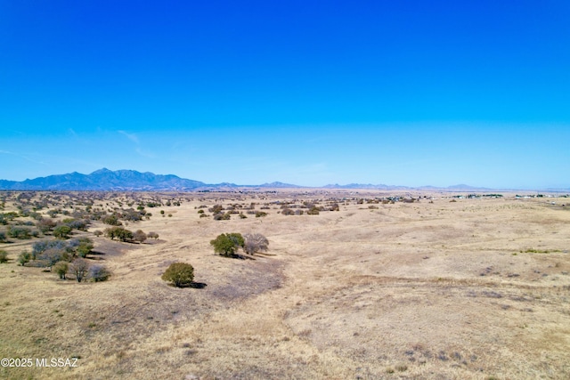 mountain view with view of desert