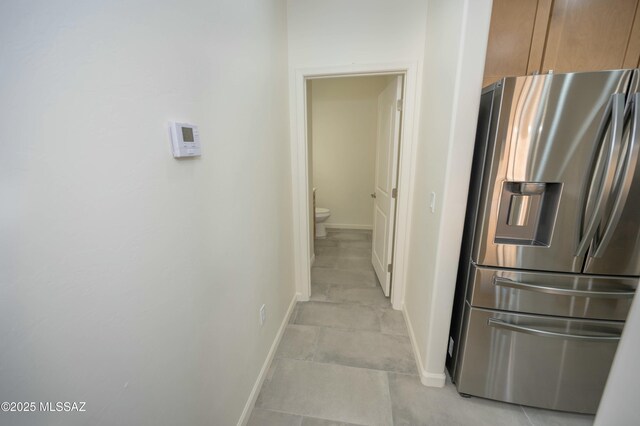 empty room with baseboards, a ceiling fan, visible vents, and recessed lighting