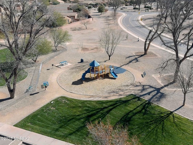 birds eye view of property