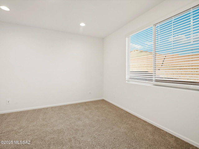 314 N Pecan Pie Pl, Sahuarita, AZ 85629 - unfurnished room featuring baseboards, recessed lighting, and carpet flooring
