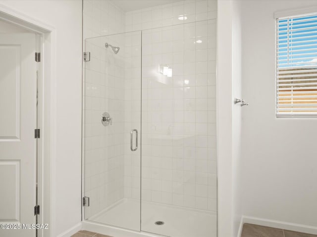 314 N Pecan Pie Pl, Sahuarita, AZ 85629 - bathroom with a stall shower and baseboards