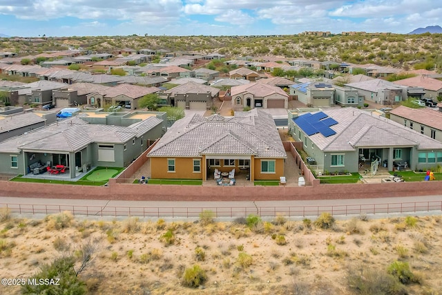 drone / aerial view featuring a residential view