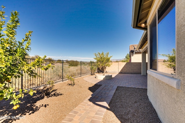 view of patio / terrace with a fenced backyard