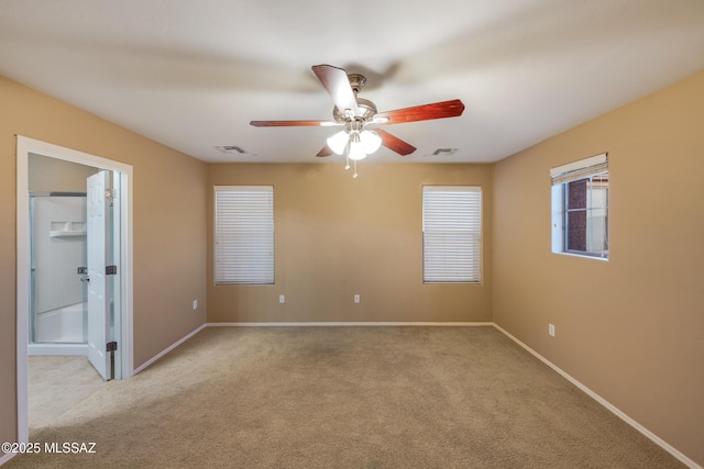 10365 S High Bluff Dr, Vail, AZ 85641 - empty room featuring carpet, baseboards, and ceiling fan