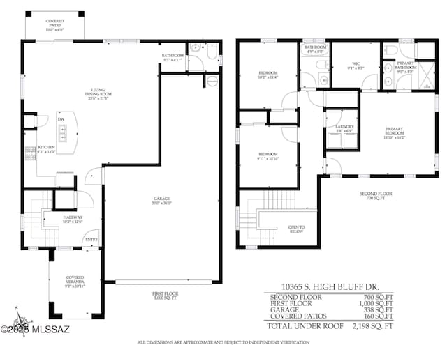 10365 S High Bluff Dr, Vail, AZ 85641 - property floor plan