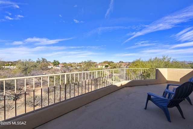 view of balcony